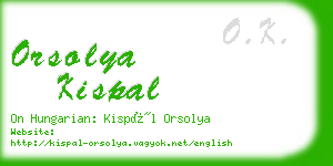 orsolya kispal business card